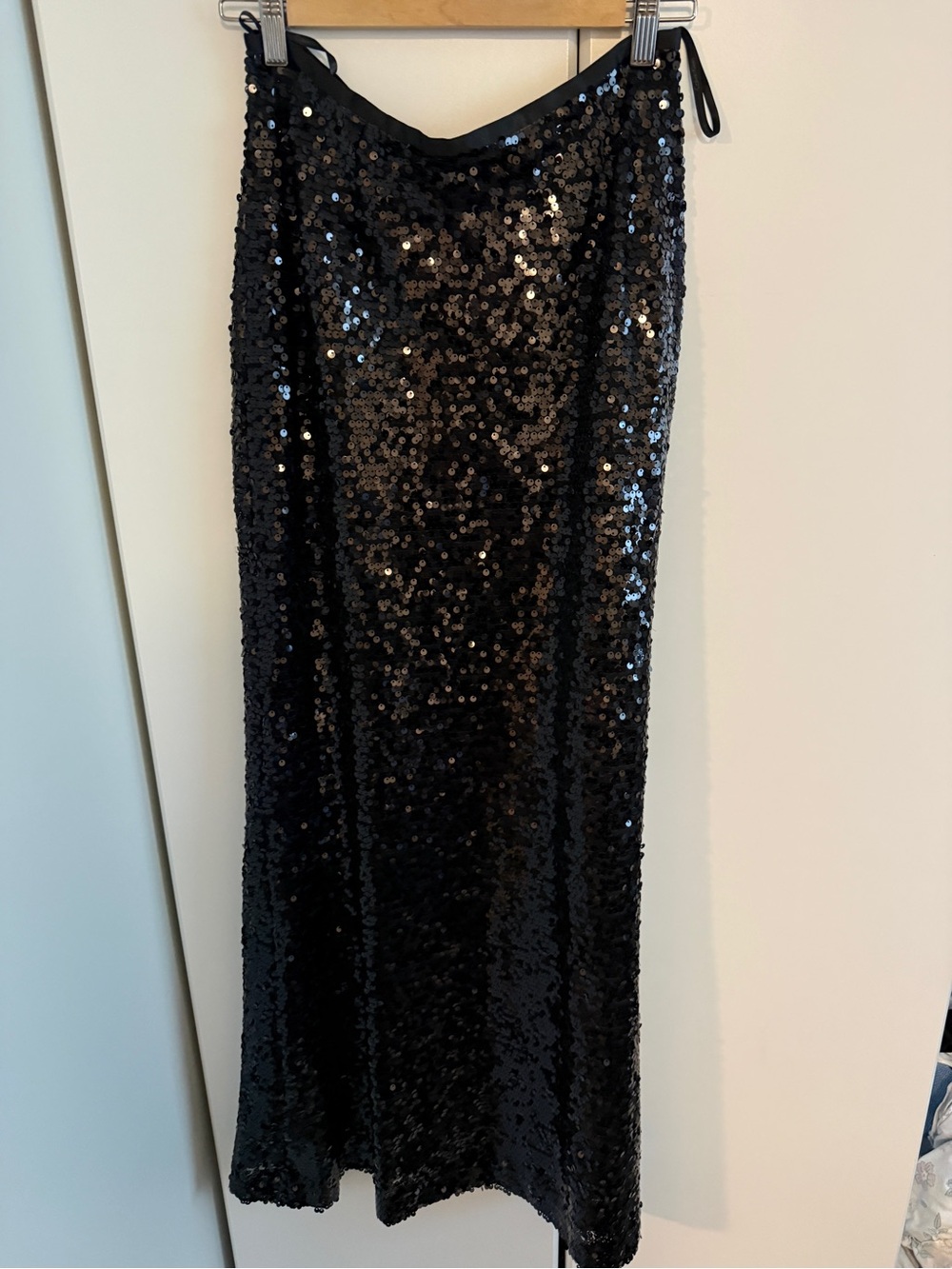 Calvin Klein Black Sequin Pencil Skirt